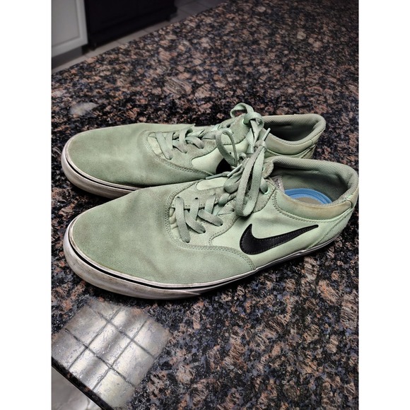 Nike SB Other - Nike SB Chron 2 Enamel Green Suede Skate Shoes Mens 12 DM3493-302
